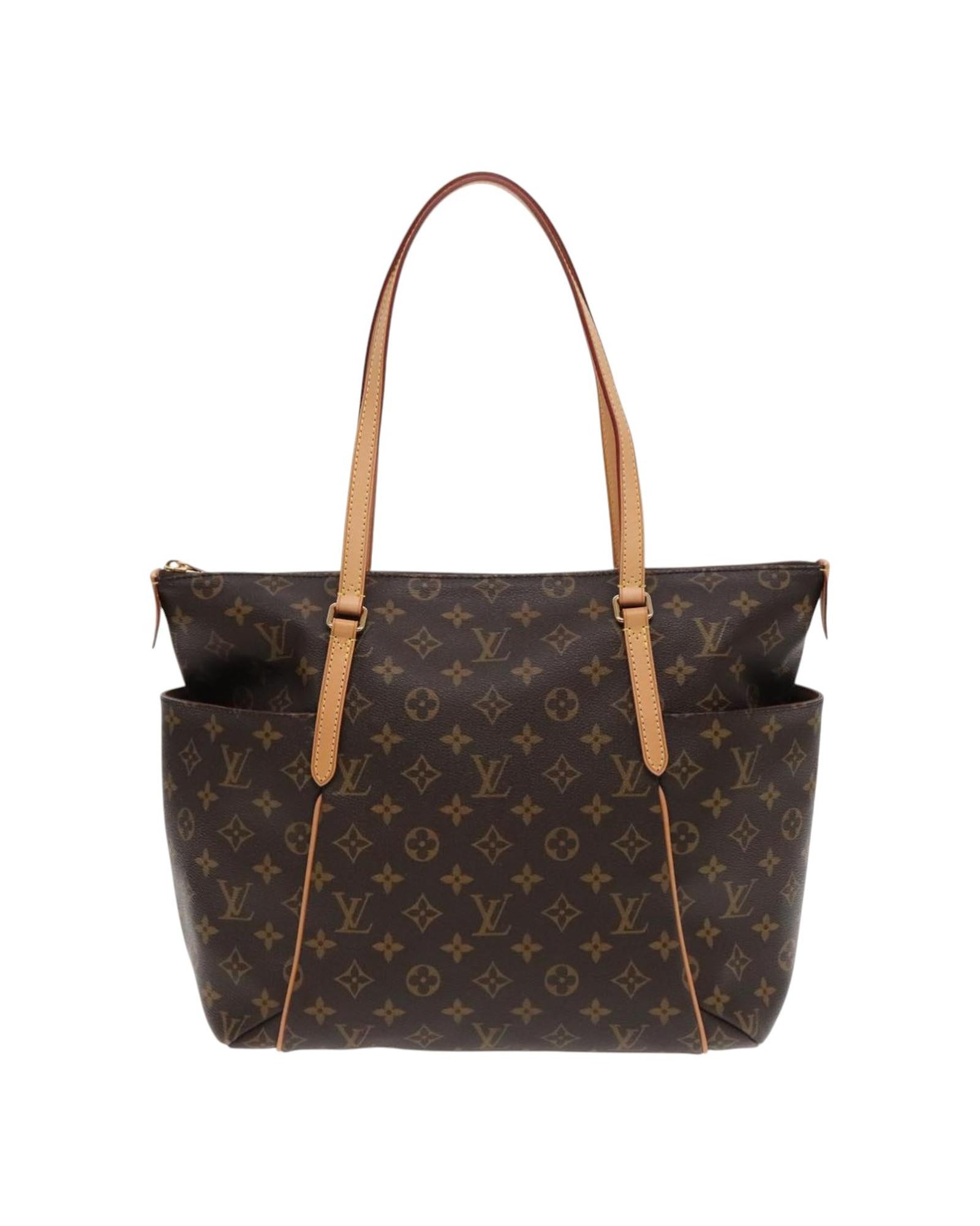 Monogram Canvas Tote Bag with Top Handles