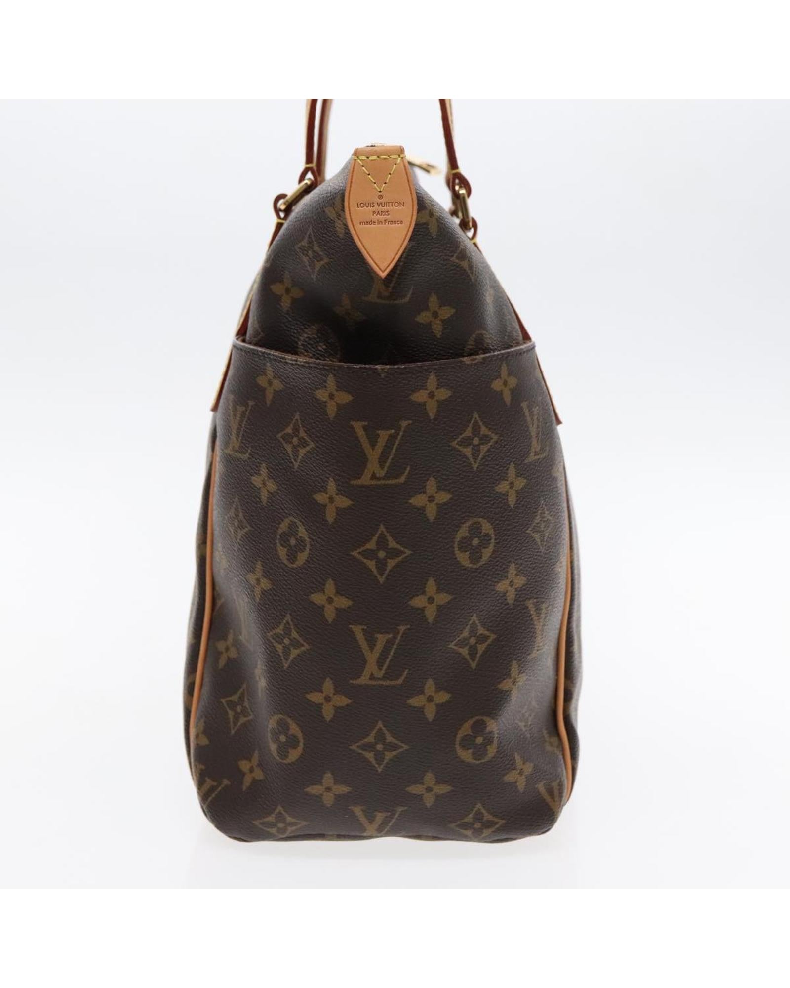 Monogram Canvas Tote Bag with Top Handles