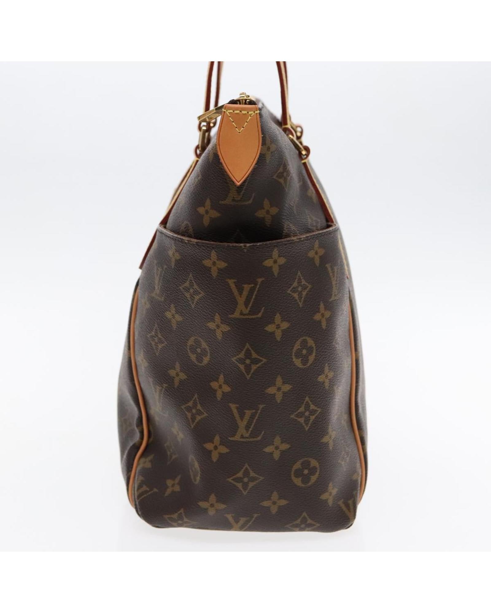 Monogram Canvas Tote Bag with Top Handles