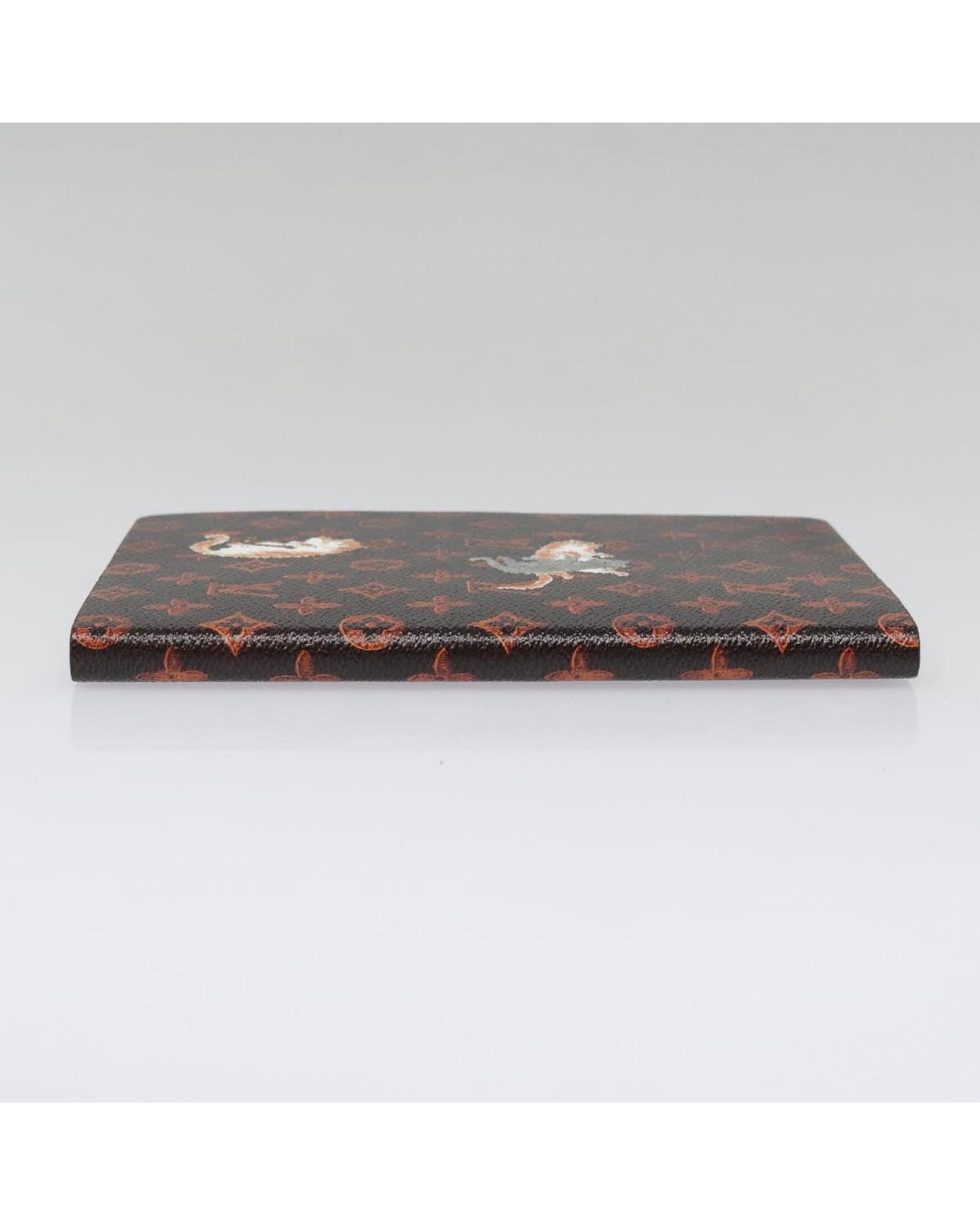 Monogram Canvas Note Cover with Catgram Design