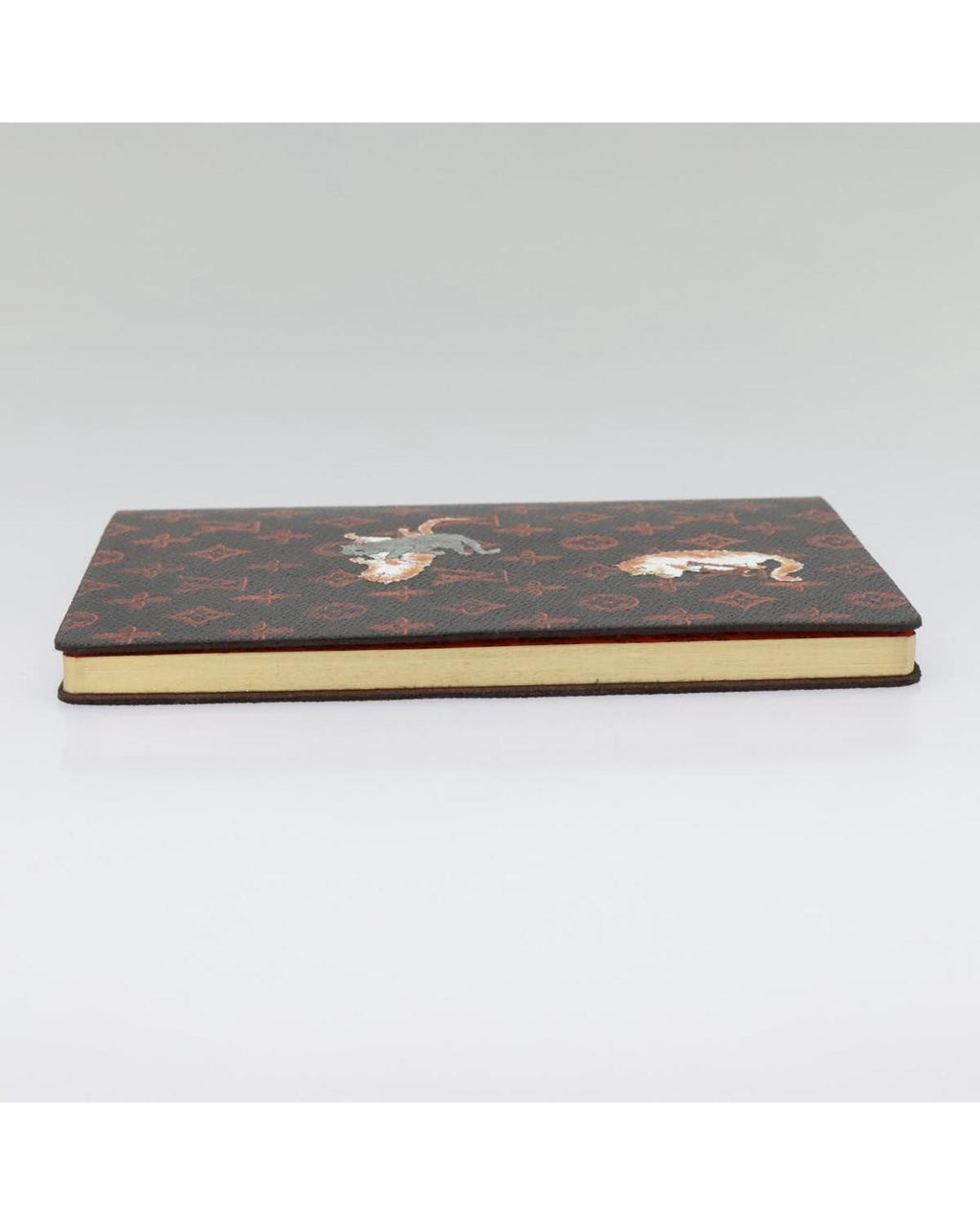 Monogram Canvas Note Cover with Catgram Design