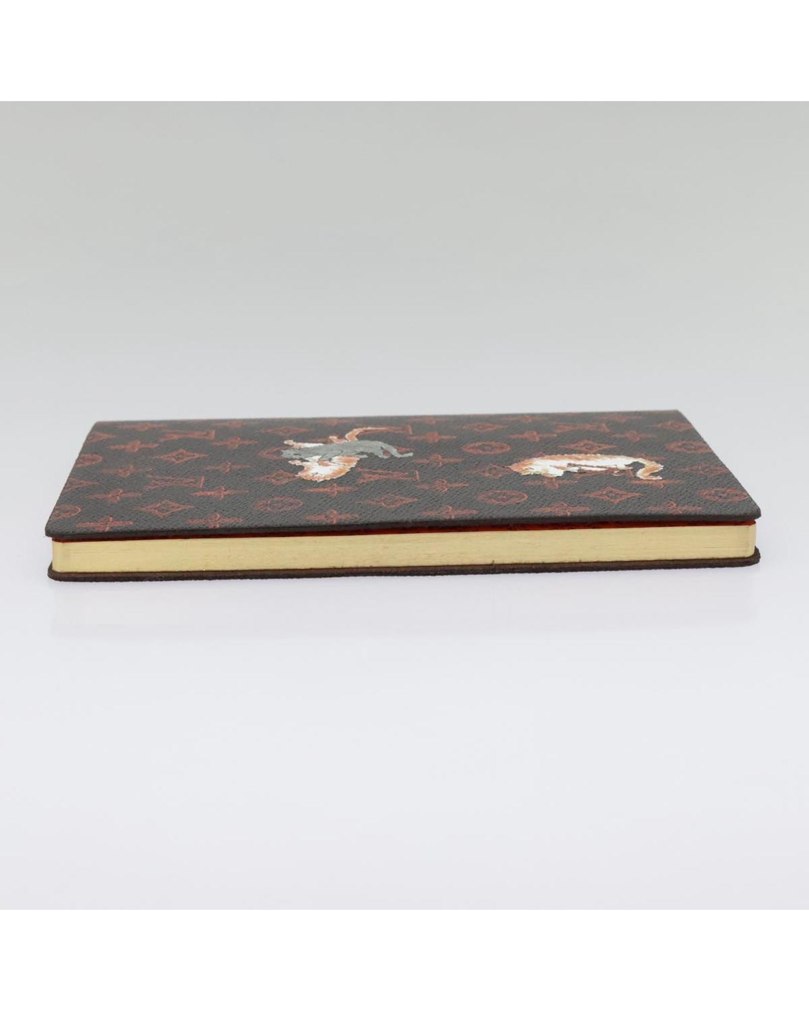 Monogram Canvas Note Cover with Catgram Design