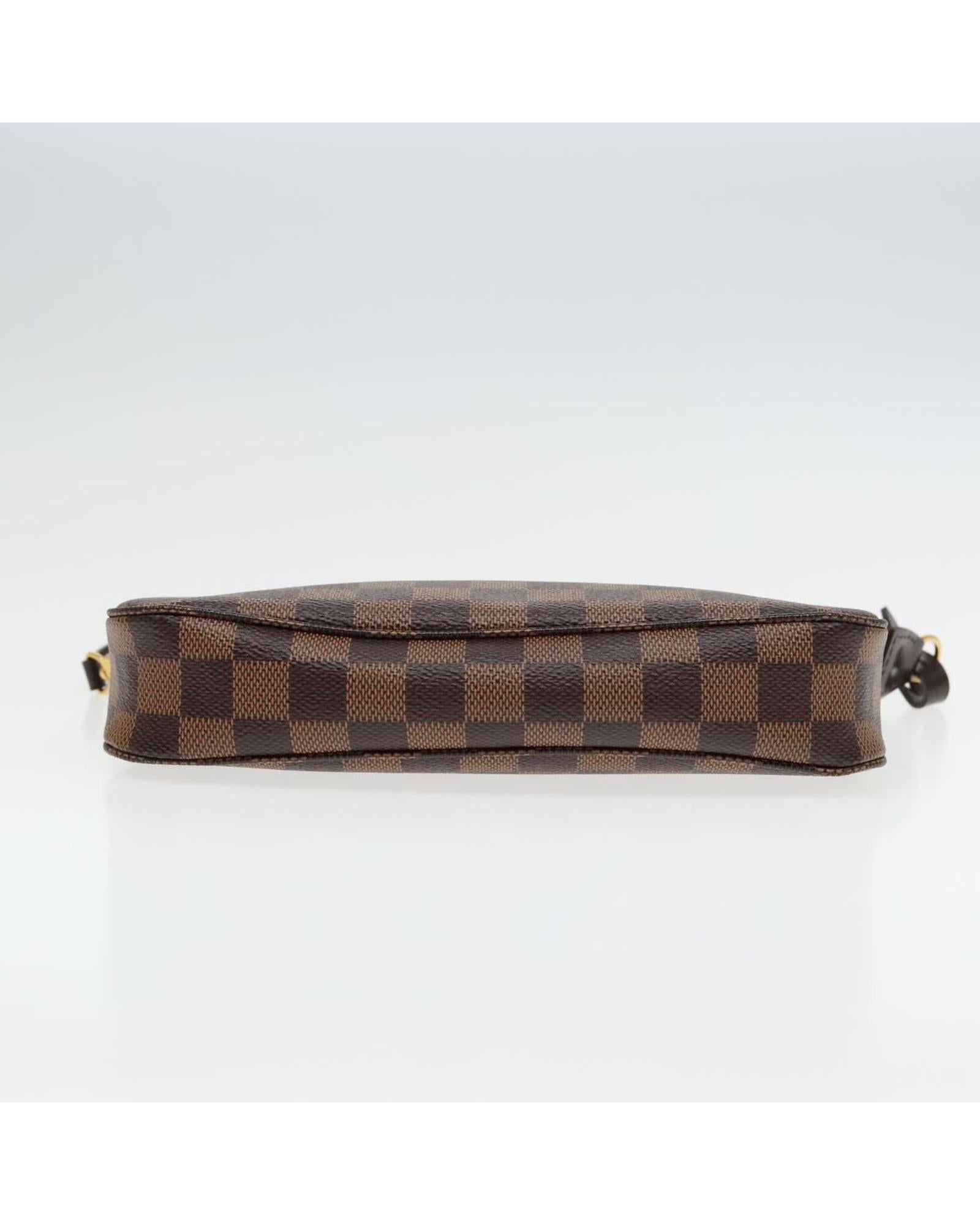 Damier Ebene Canvas Pochette Accessoires Pouch with Dust Bag