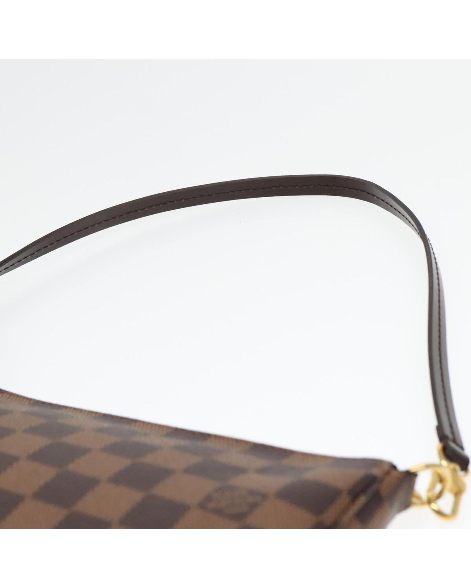 Damier Ebene Canvas Pochette Accessoires Pouch with Dust Bag