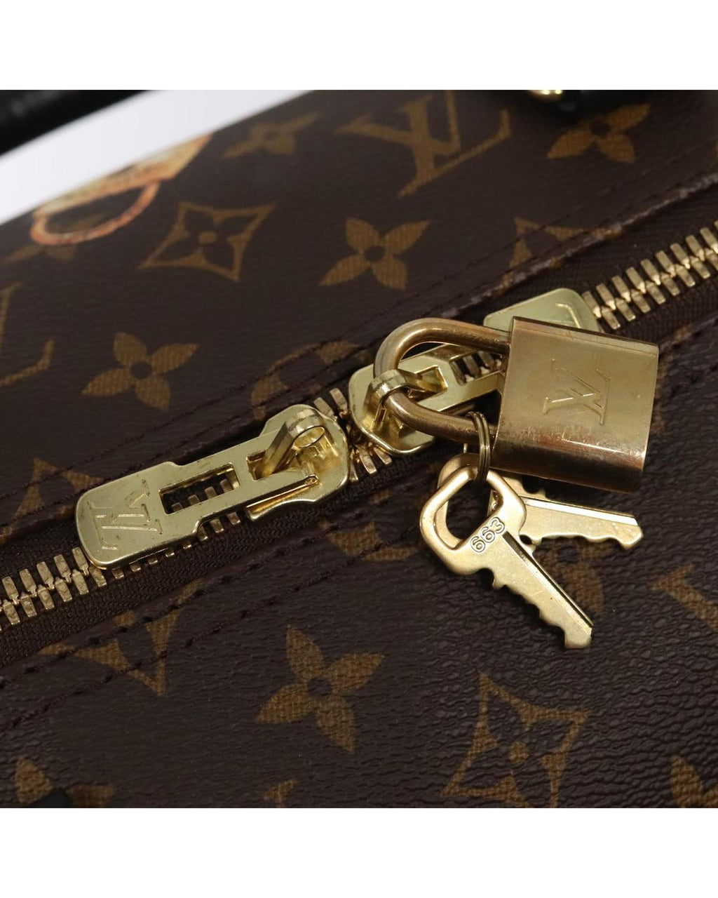 Monogram Canvas Keepall Bandouliere Bag with Dust Bag and Accessories