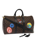 Monogram Canvas Keepall Bandouliere Bag with Dust Bag and Accessories