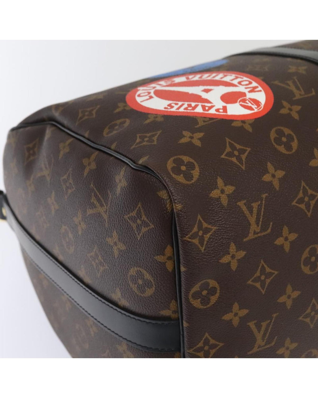 Monogram Canvas Keepall Bandouliere Bag with Dust Bag and Accessories