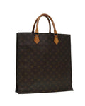 Monogram Canvas Sac Plat Handbag with Tobacco Scent and Wear