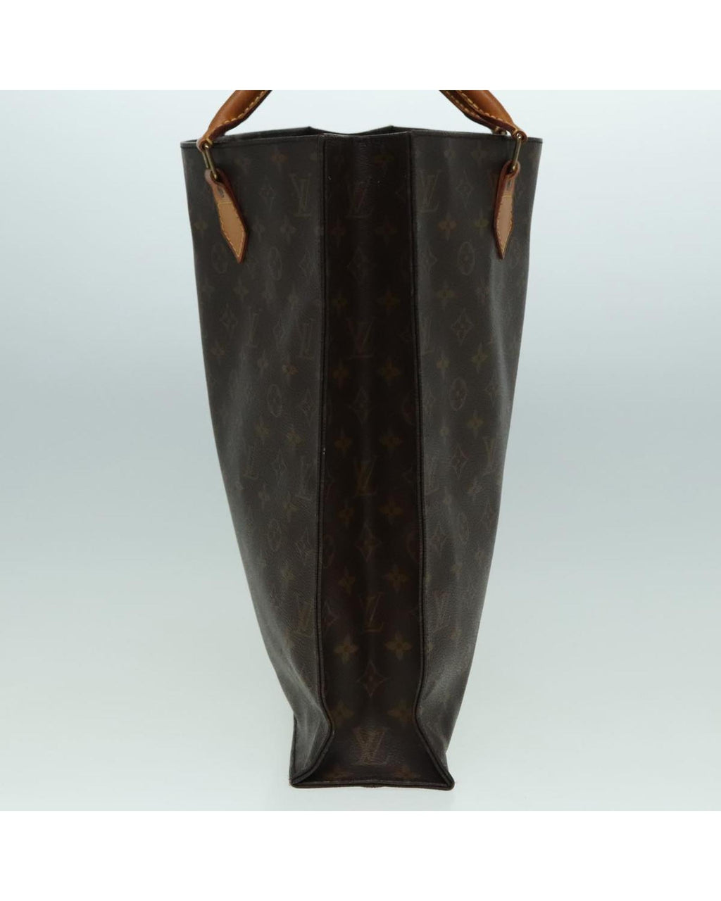 Monogram Canvas Sac Plat Handbag with Tobacco Scent and Wear