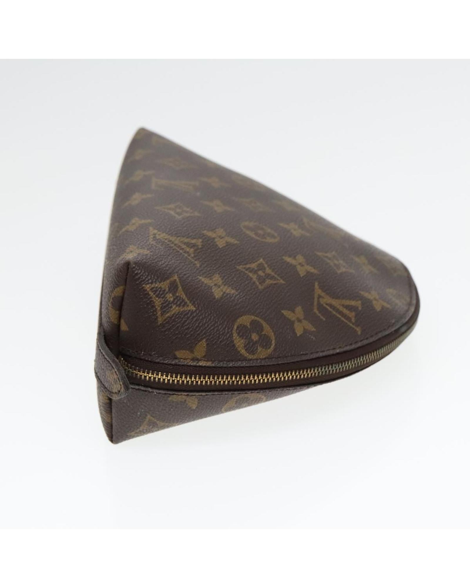 Monogram Canvas Cosmetic Pouch with Storage Odor