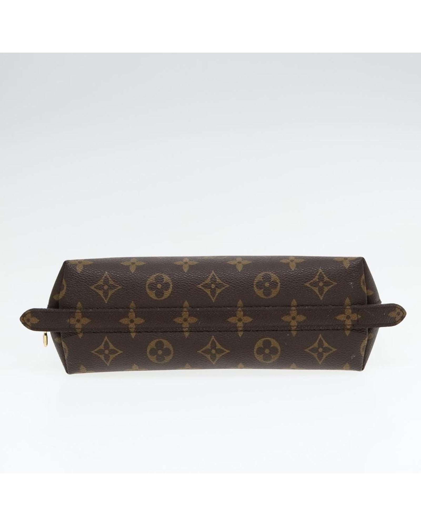 Monogram Canvas Cosmetic Pouch with Storage Odor