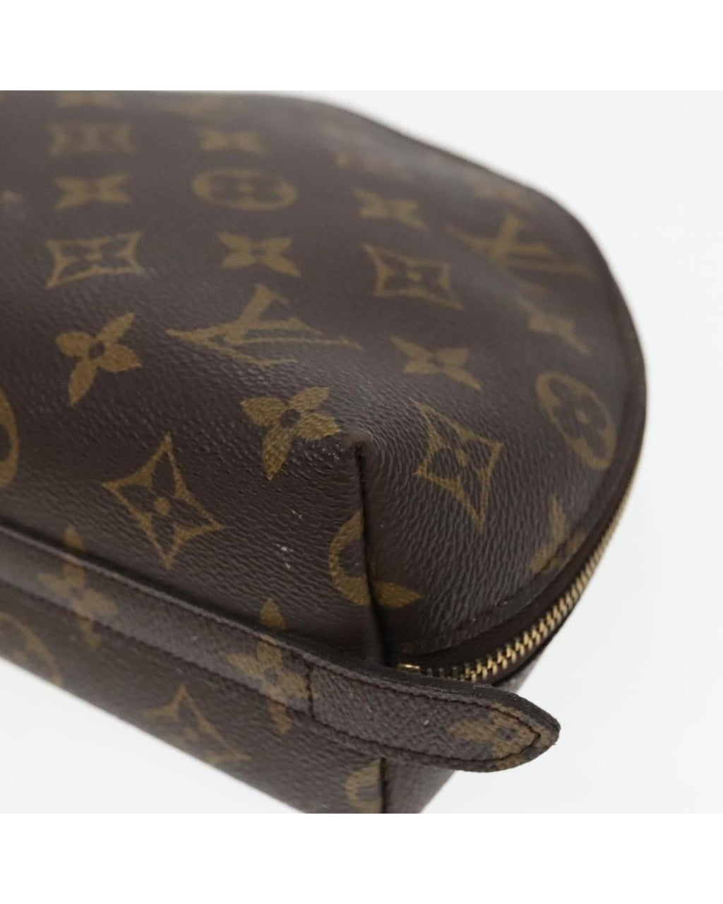 Monogram Canvas Cosmetic Pouch with Storage Odor