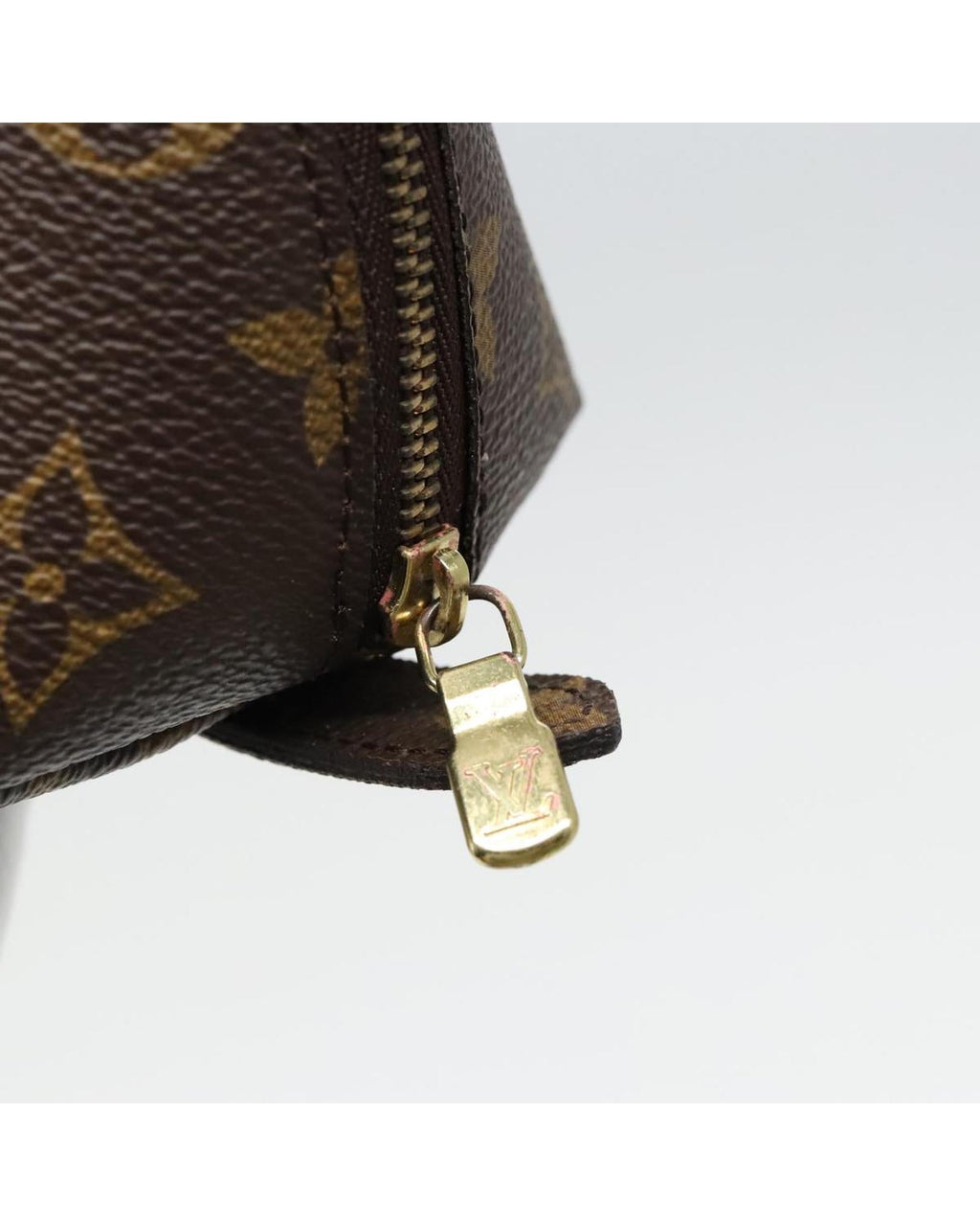 Monogram Canvas Cosmetic Pouch with Storage Odor