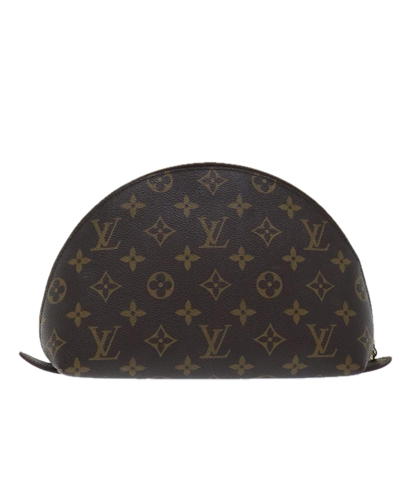 Monogram Trousse Demi Ronde Cosmetic Pouch
