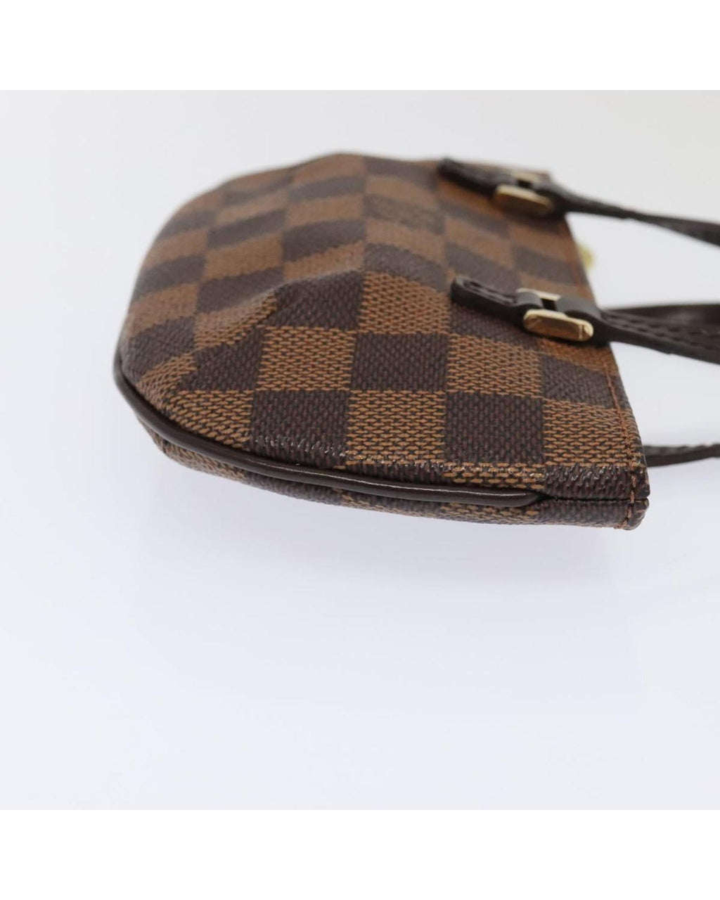 Damier Canvas Accessory Pouch with Dust Bag and Shoulder Strap