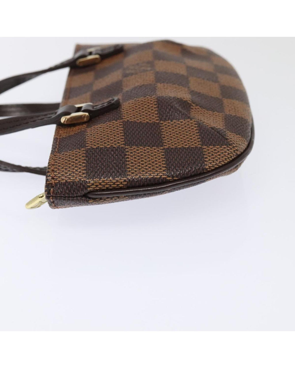Damier Canvas Accessory Pouch with Dust Bag and Shoulder Strap