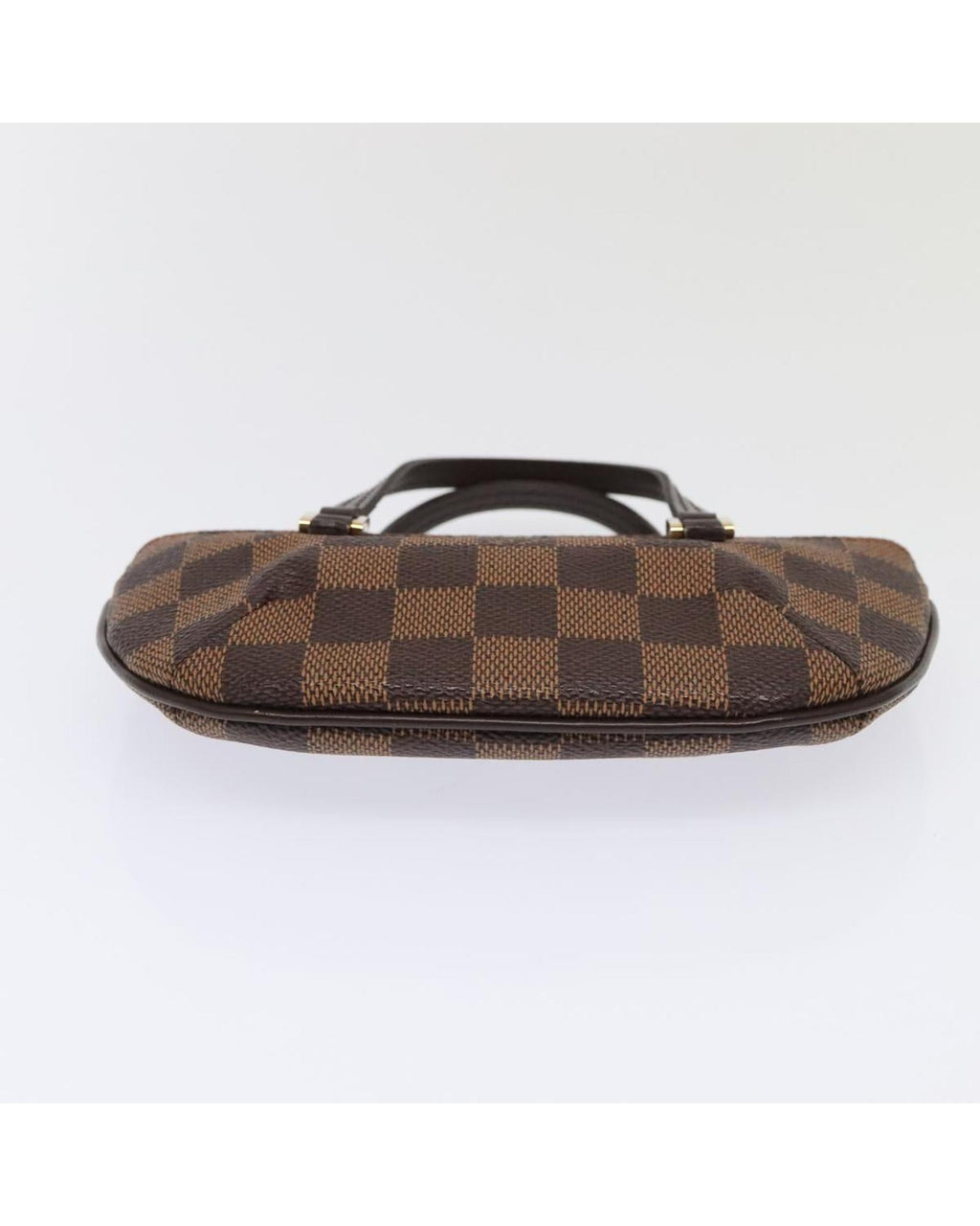 Damier Canvas Accessory Pouch with Dust Bag and Shoulder Strap