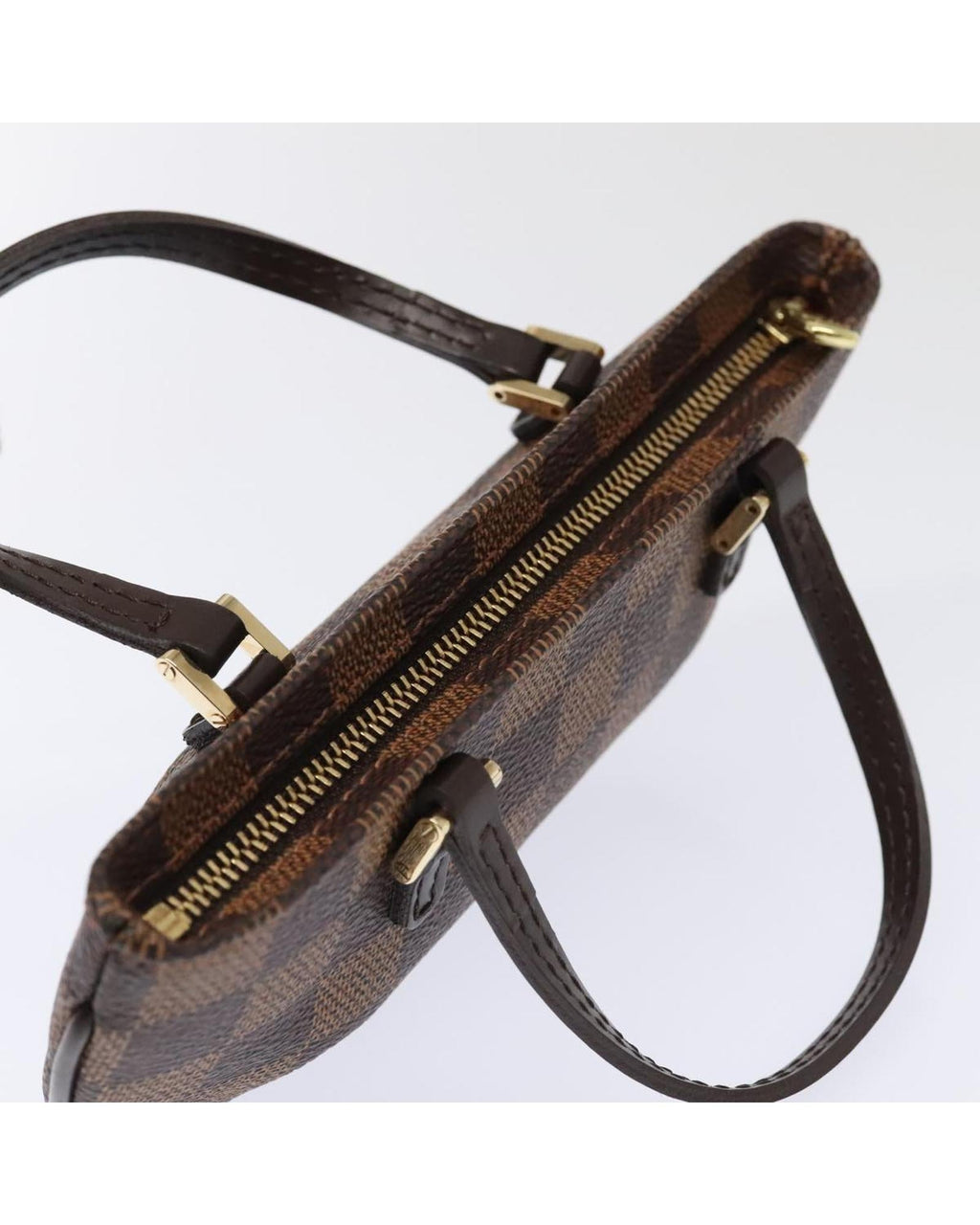 Damier Canvas Accessory Pouch with Dust Bag and Shoulder Strap