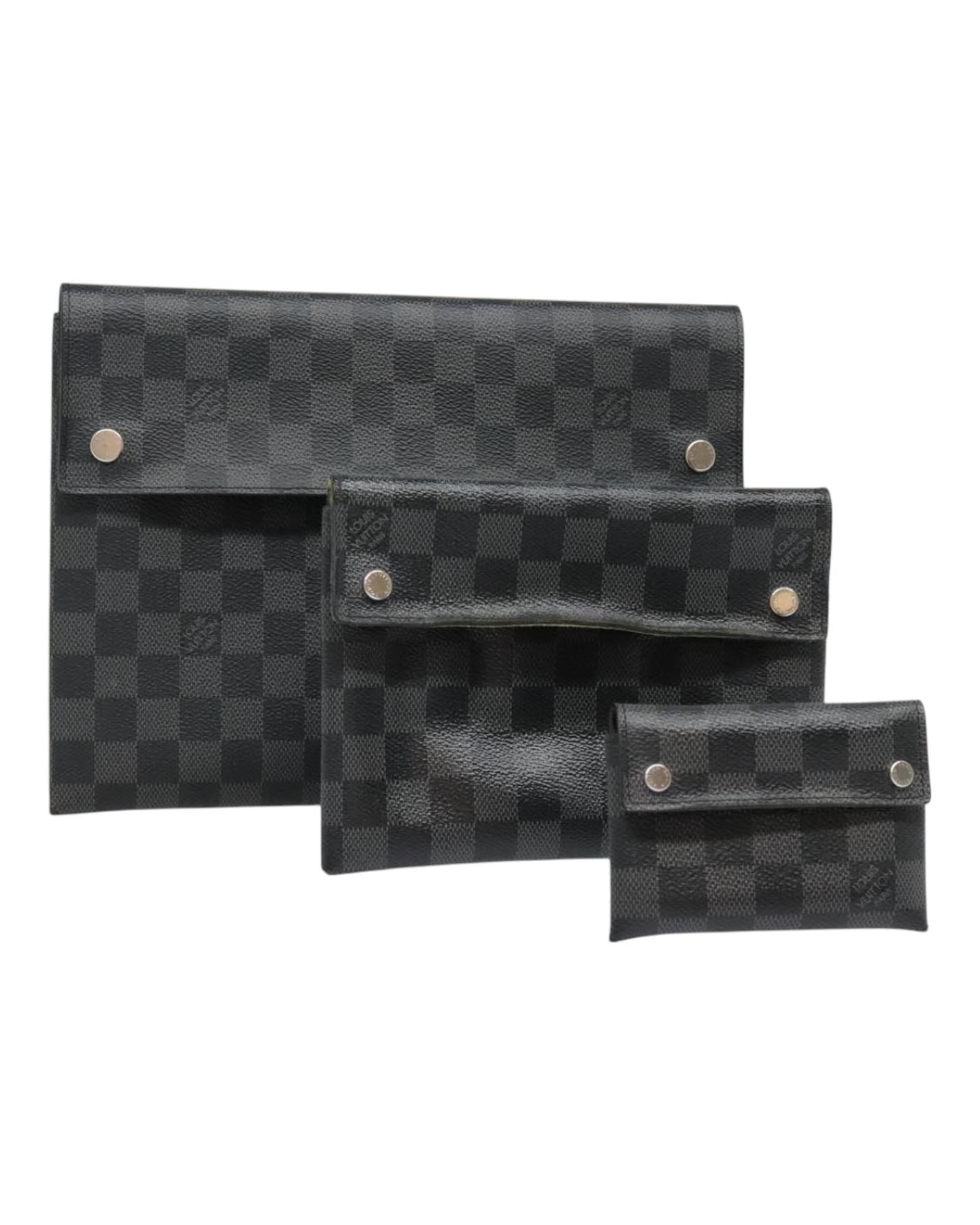 Damier Graphite Alpha Triple Pouch
