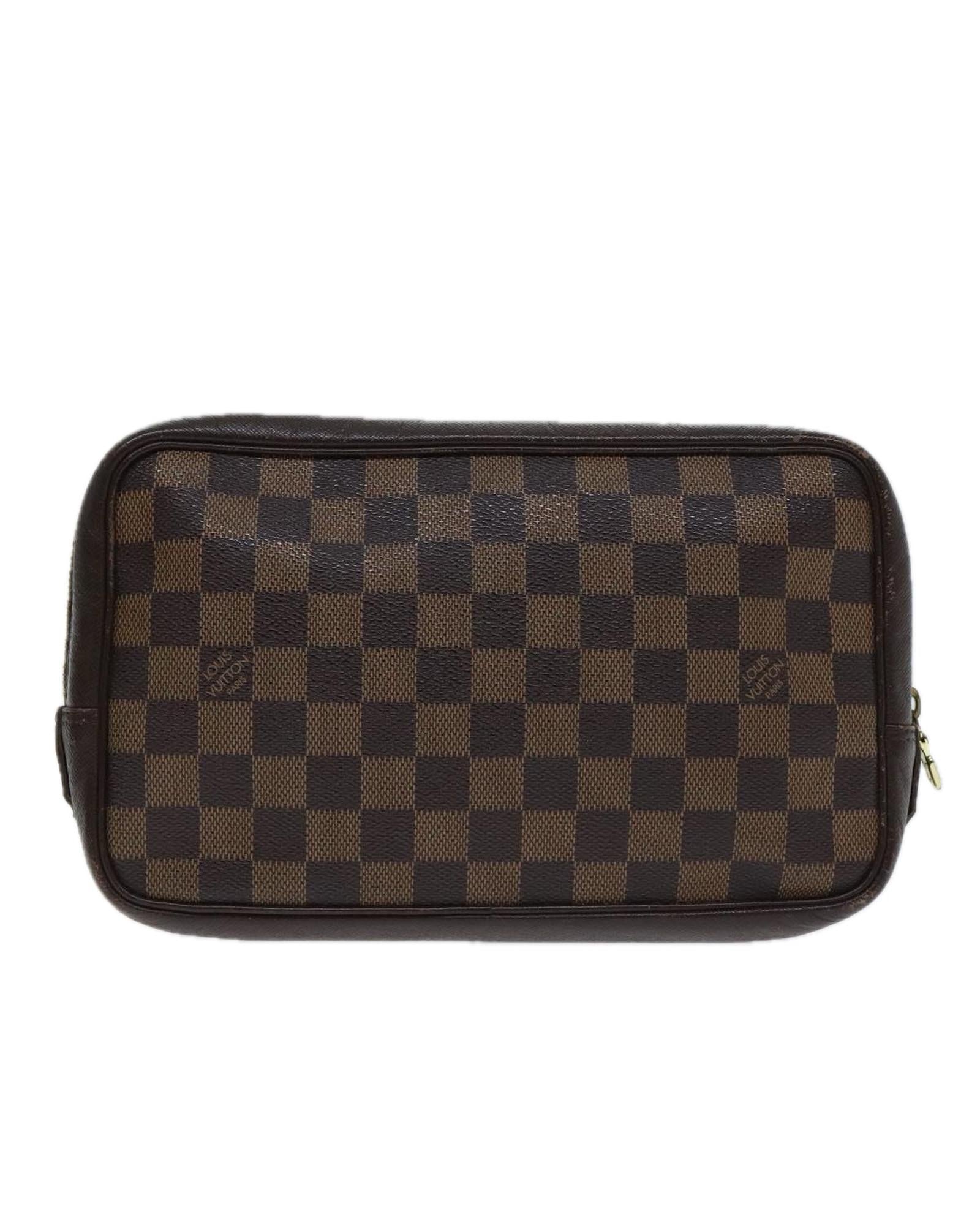 Damier Ebene Trousse Toilette Clutch Bag