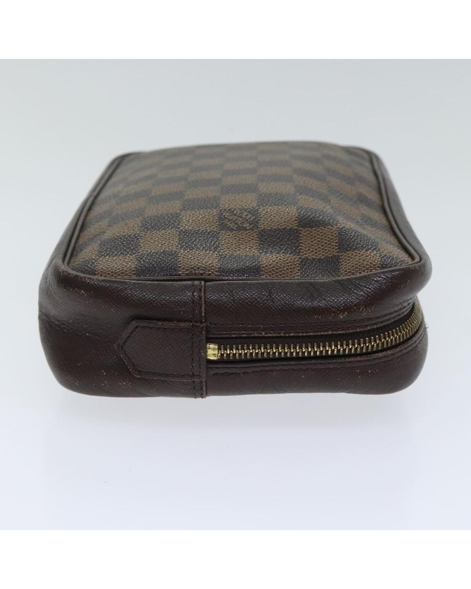 Damier Ebene Trousse Toilette Clutch Bag