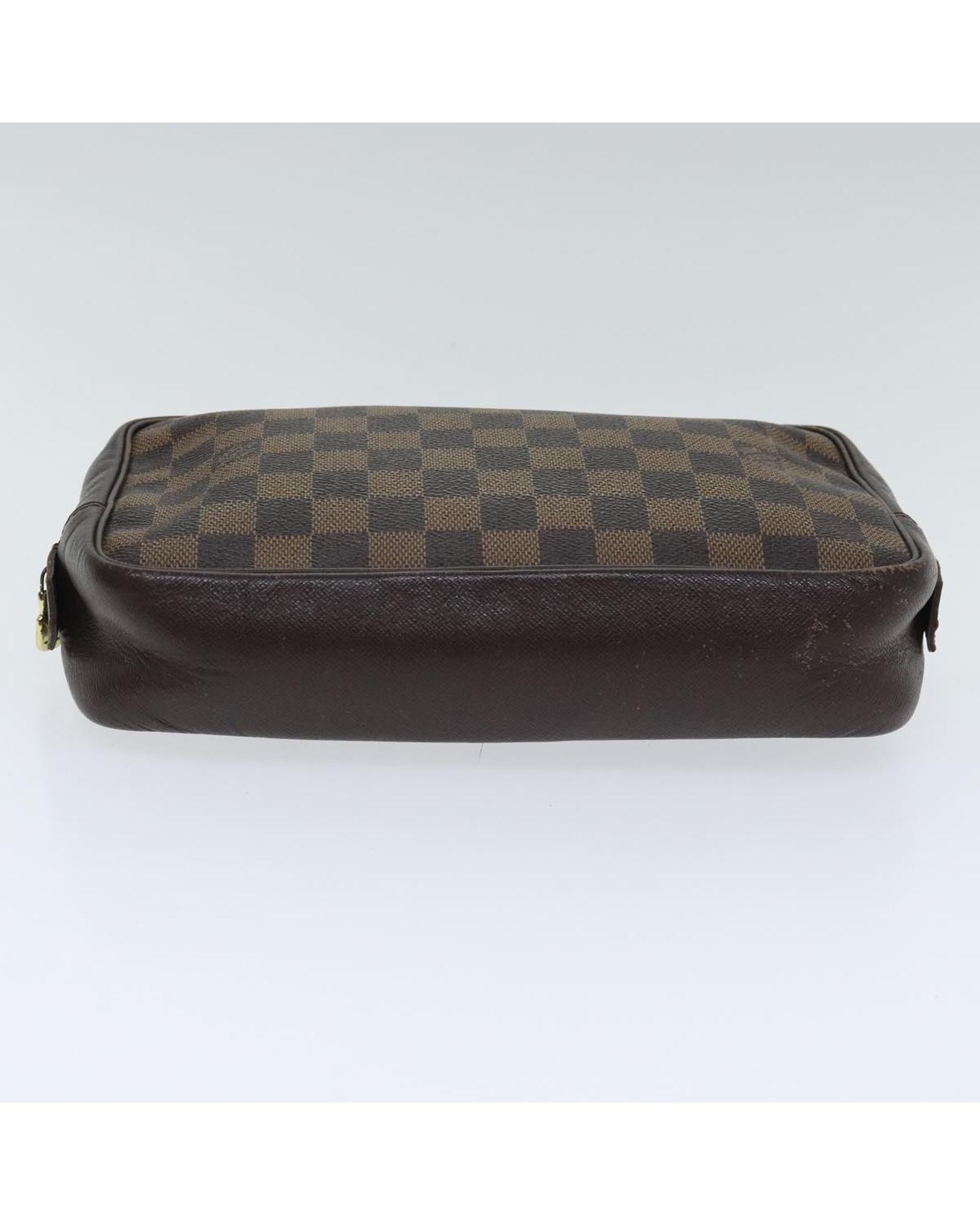 Damier Ebene Trousse Toilette Clutch Bag