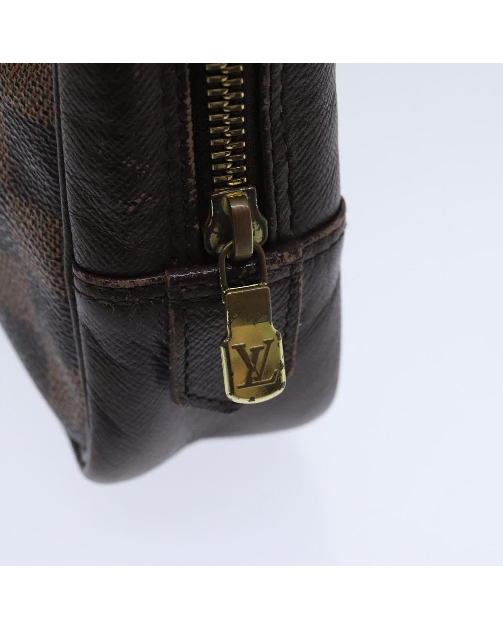 Damier Ebene Trousse Toilette Clutch Bag