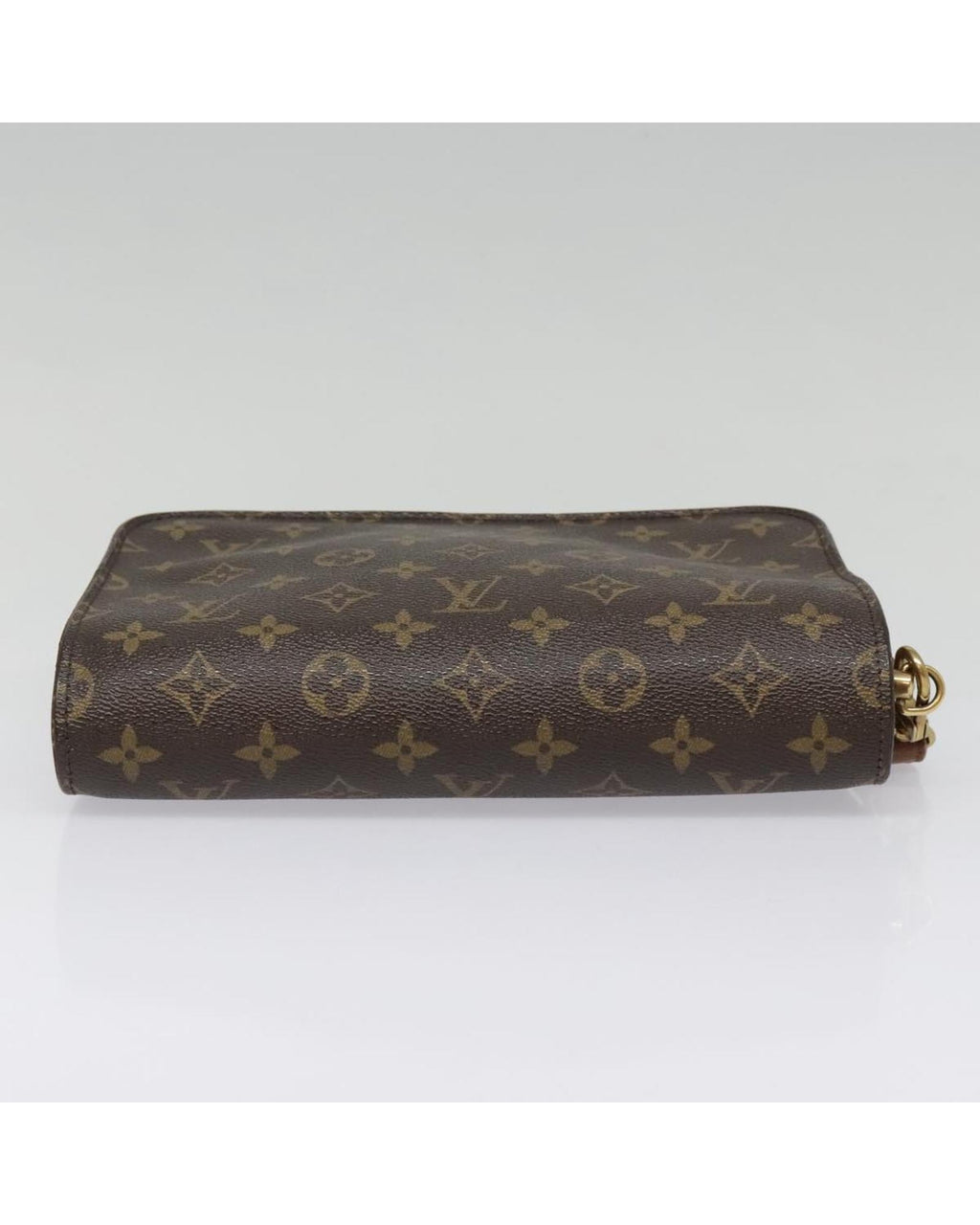 Monogram Canvas Clutch Bag with Multiple Compartments