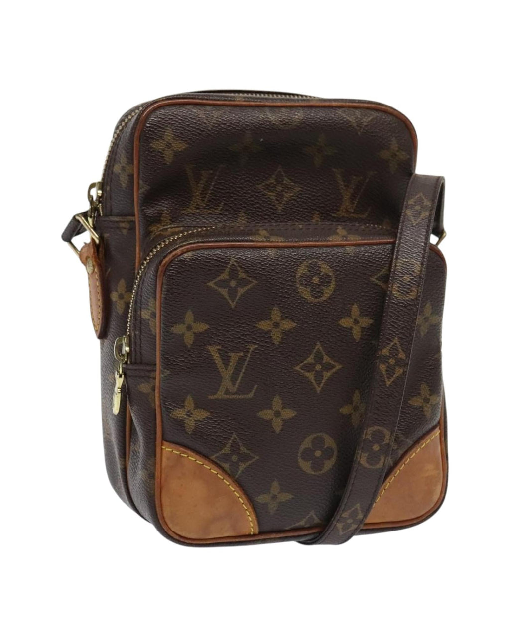 Monogram Canvas Shoulder Bag with Adjustable Strap