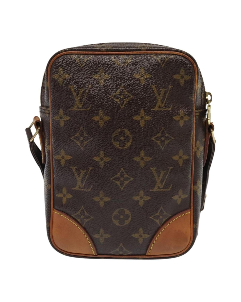 Monogram Canvas Shoulder Bag with Adjustable Strap