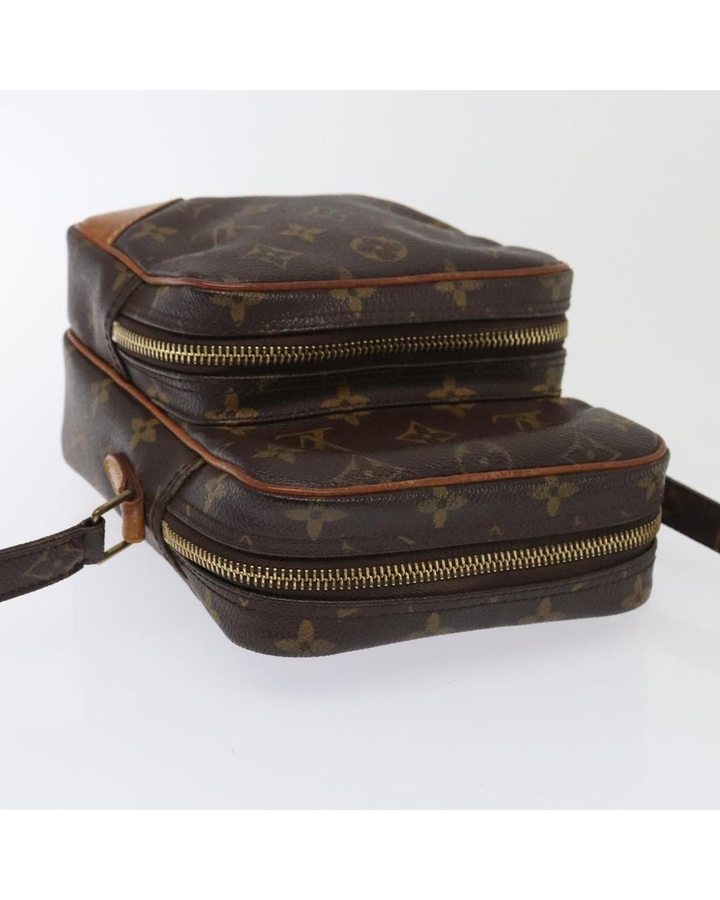 Monogram Canvas Shoulder Bag with Adjustable Strap
