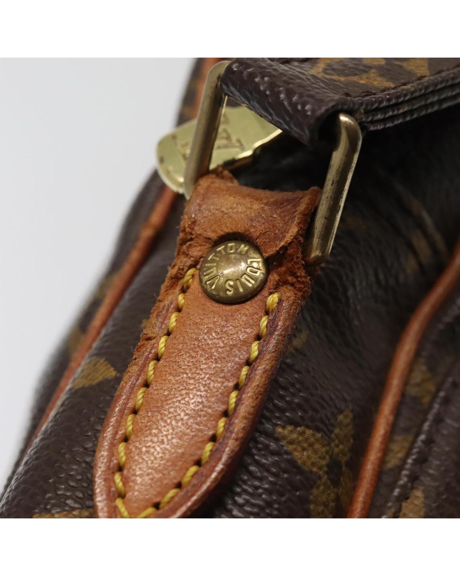 Monogram Canvas Shoulder Bag with Adjustable Strap
