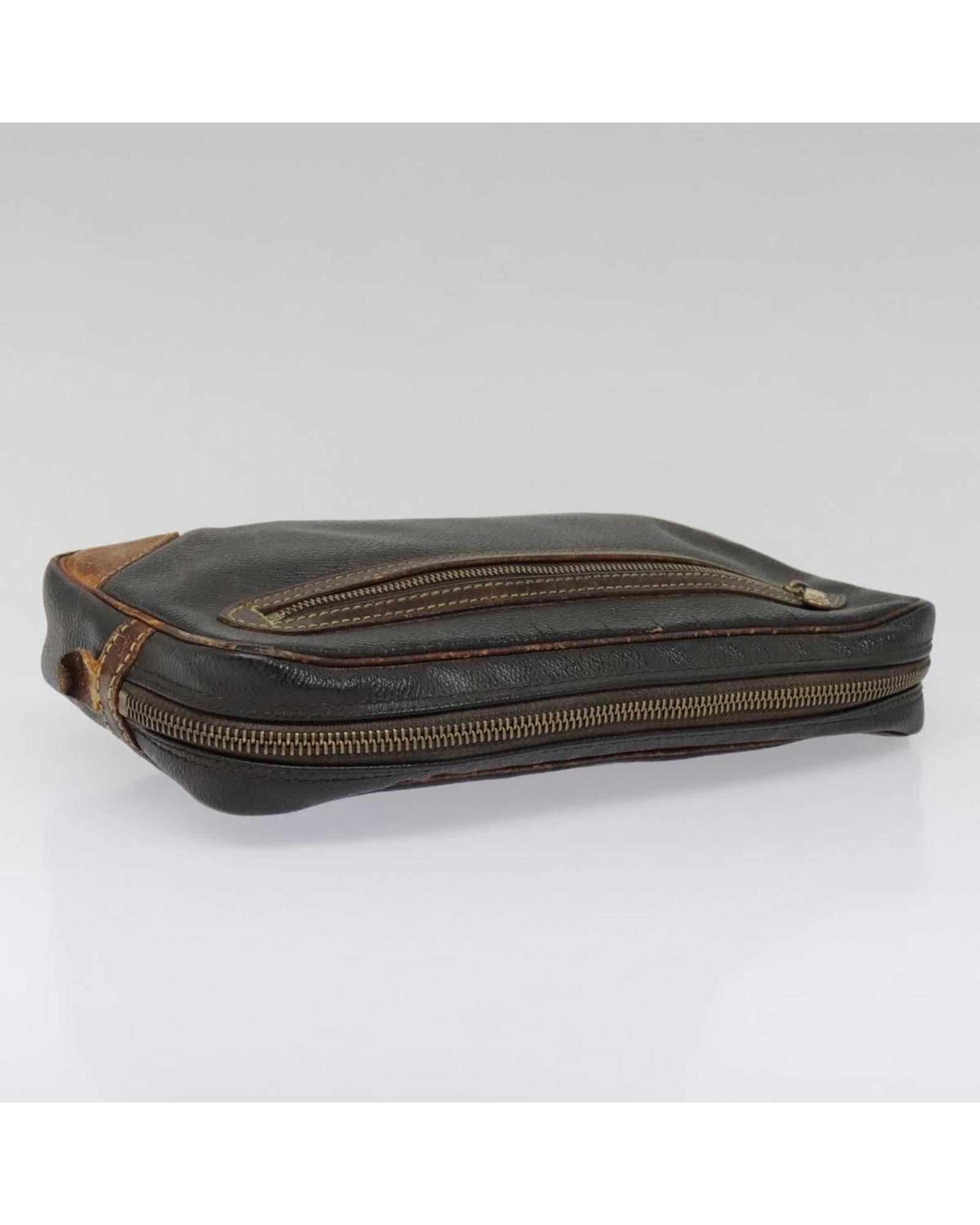 Monogram Clutch Bag with Wristlet Strap