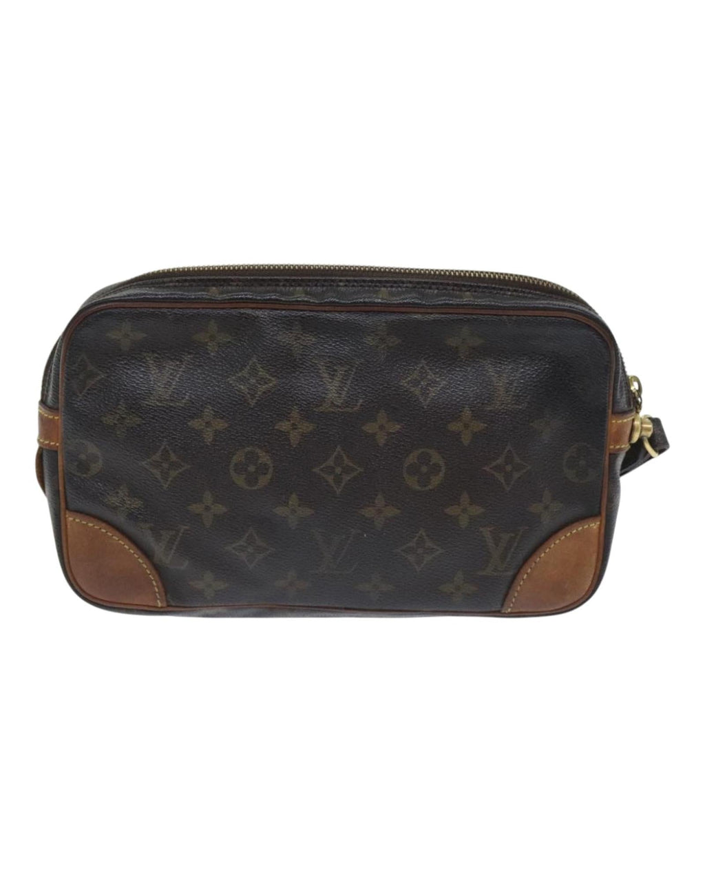Monogram Canvas Clutch Bag with Wrist Strap