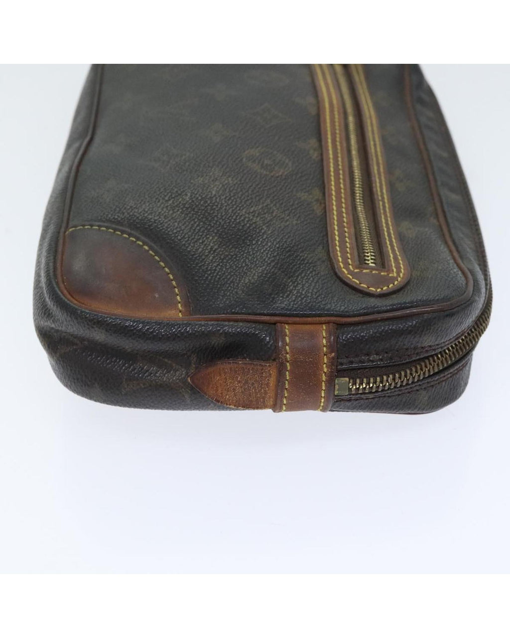 Monogram Canvas Clutch Bag with Wrist Strap