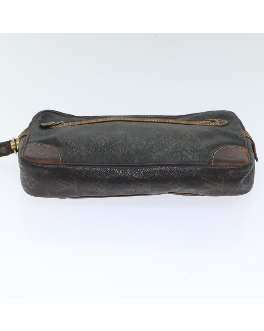 Monogram Canvas Clutch Bag with Wrist Strap