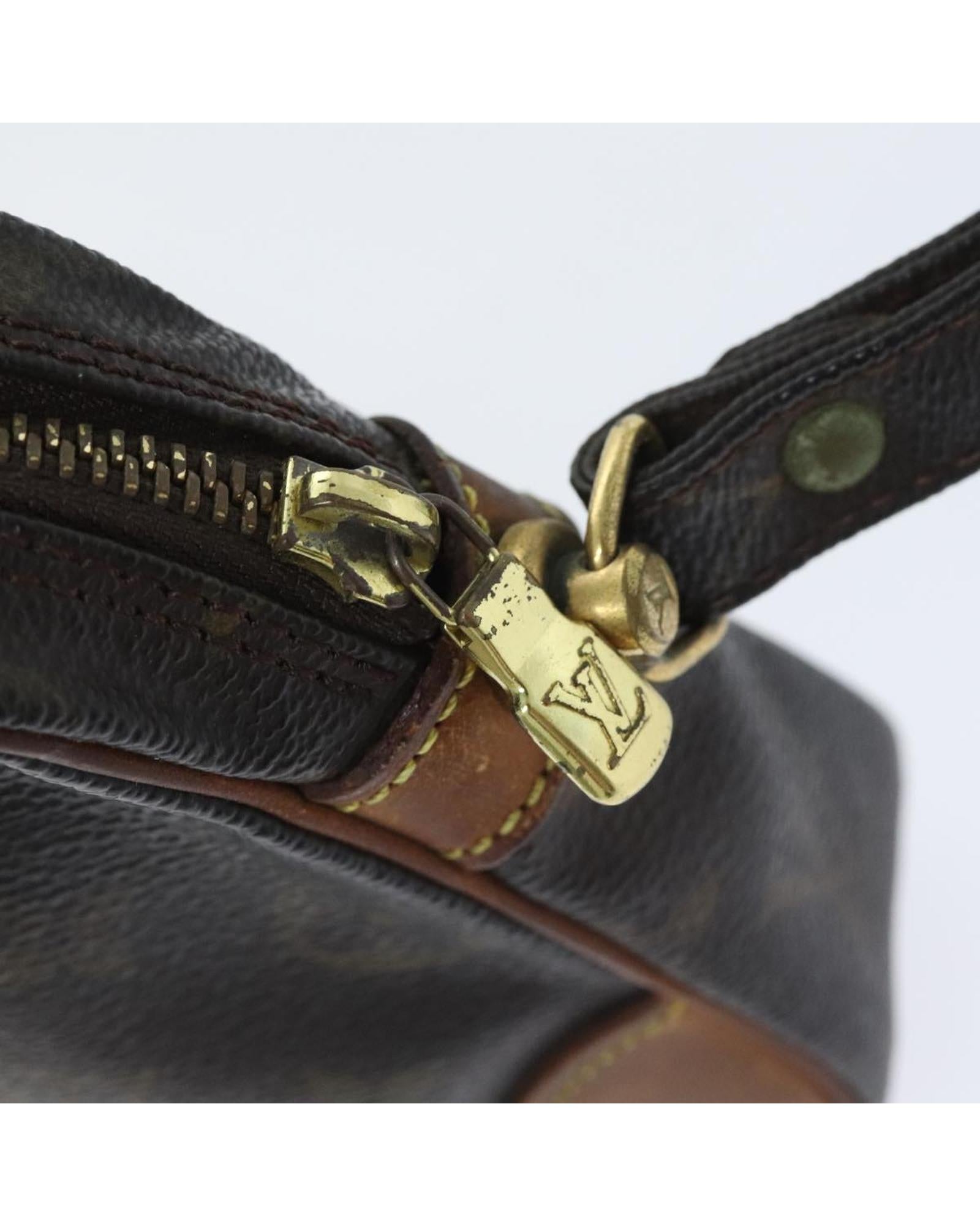 Monogram Canvas Clutch Bag with Wrist Strap
