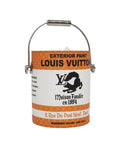 LV Painted Can Shoulder Bag PVC Leather Orange Auth 94068SA
