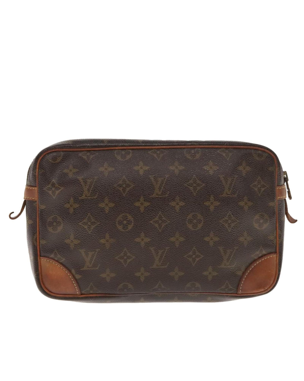 Monogram Compiegne 28 Clutch Bag with  LV Design