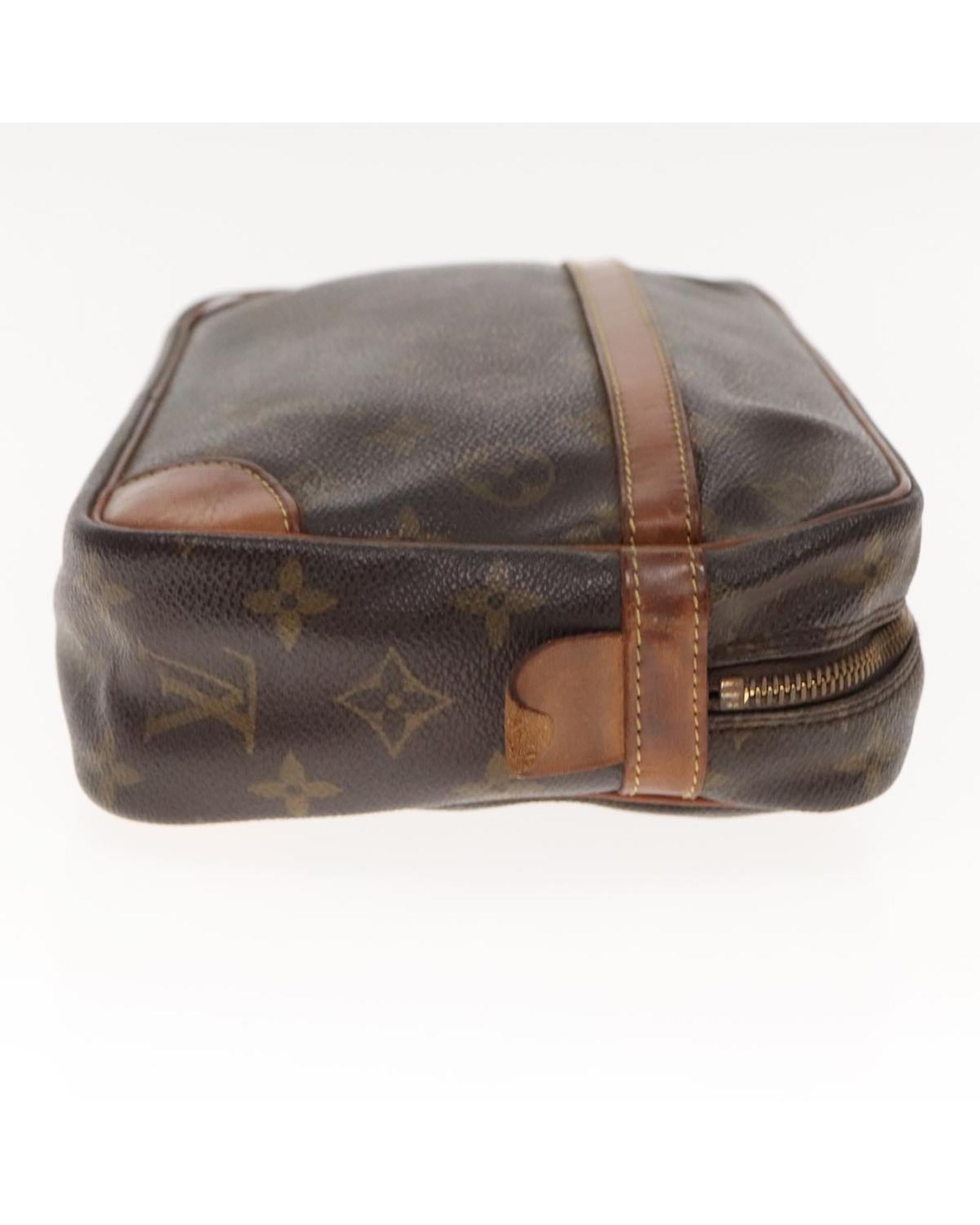 Monogram Compiegne 28 Clutch Bag with  LV Design