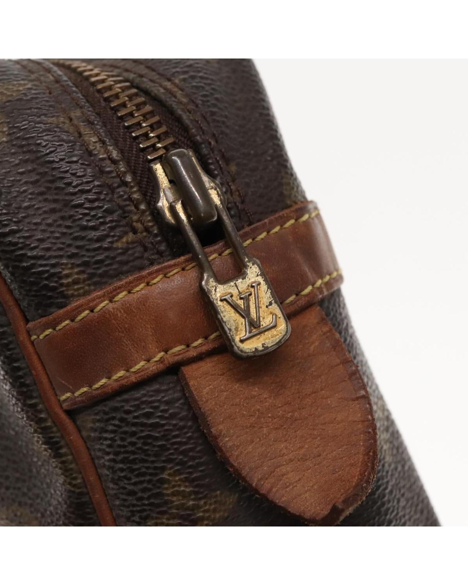 Monogram Compiegne 28 Clutch Bag with  LV Design