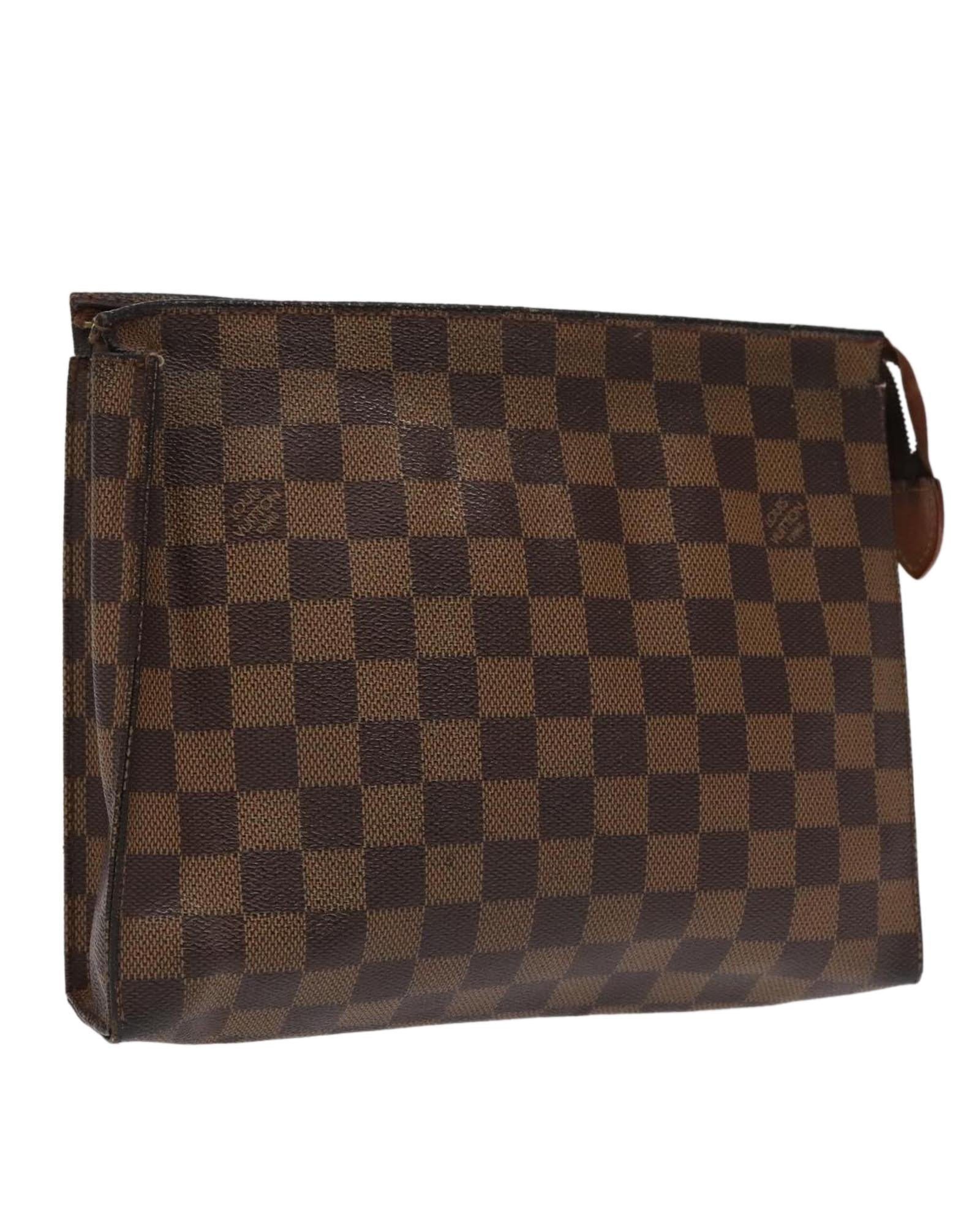 Damier Ebene Poche Toilette 26 Pouch