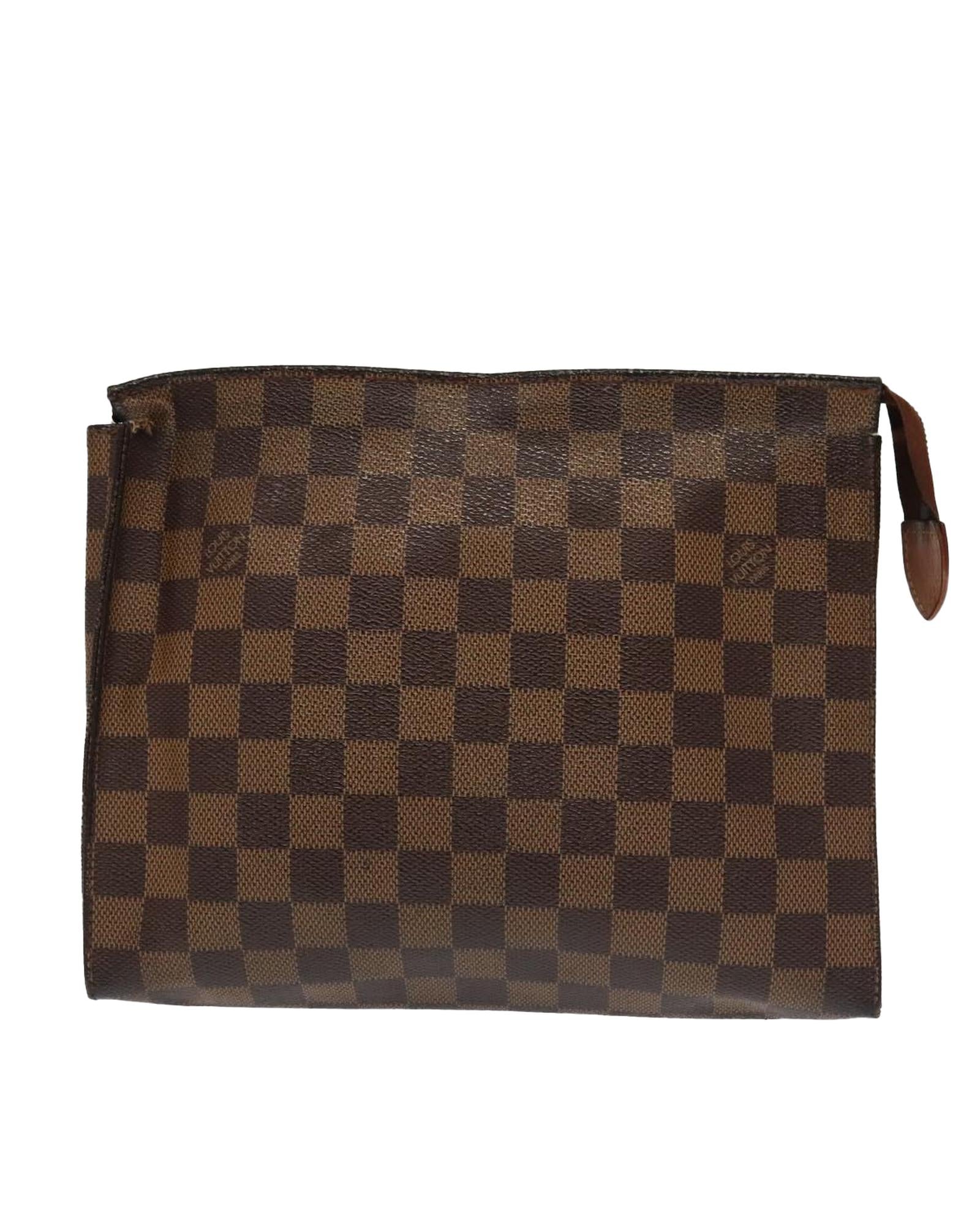 Damier Ebene Poche Toilette 26 Pouch