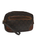 Monogram Clutch Bag with Wristlet Strap