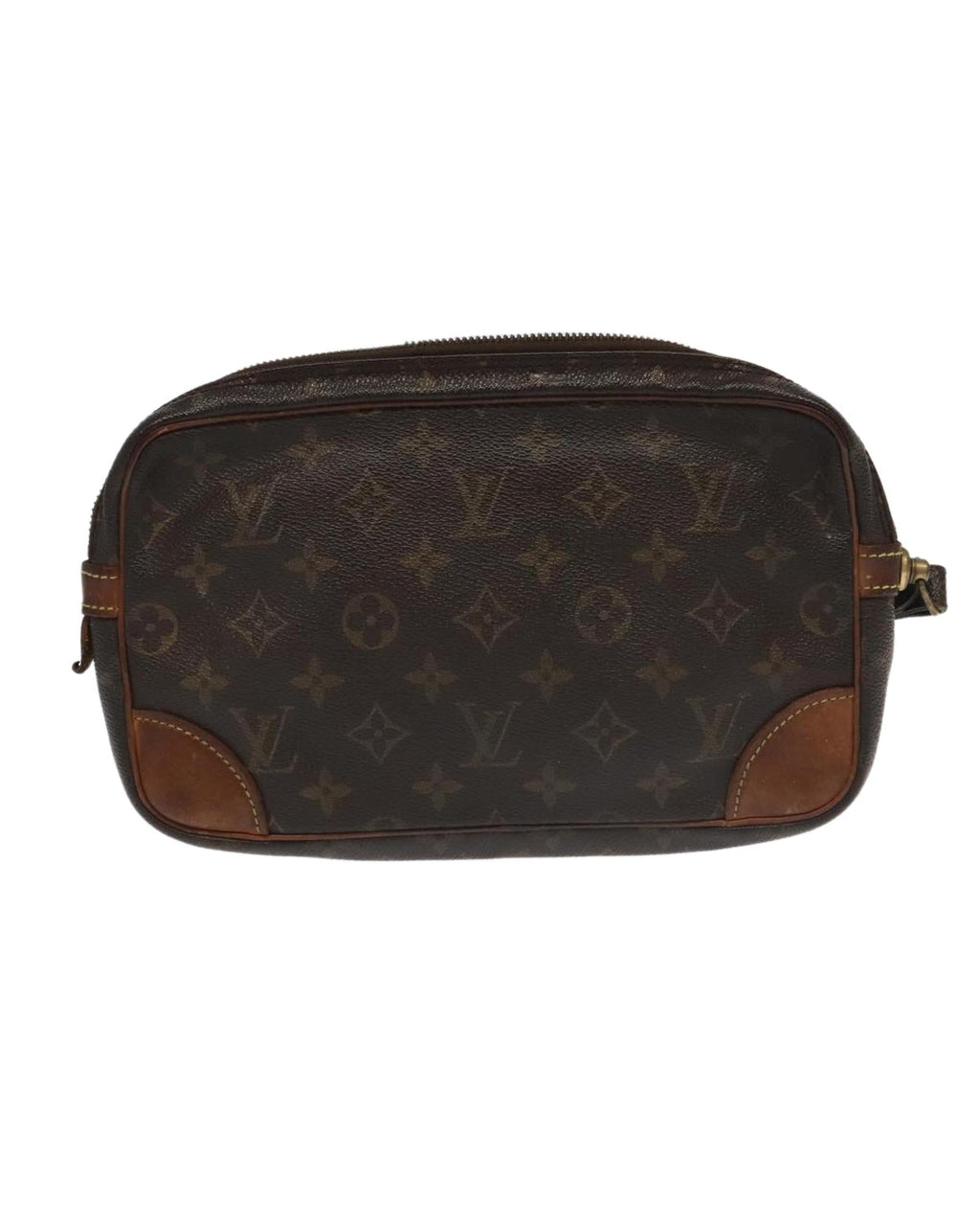 Monogram Clutch Bag with Wristlet Strap
