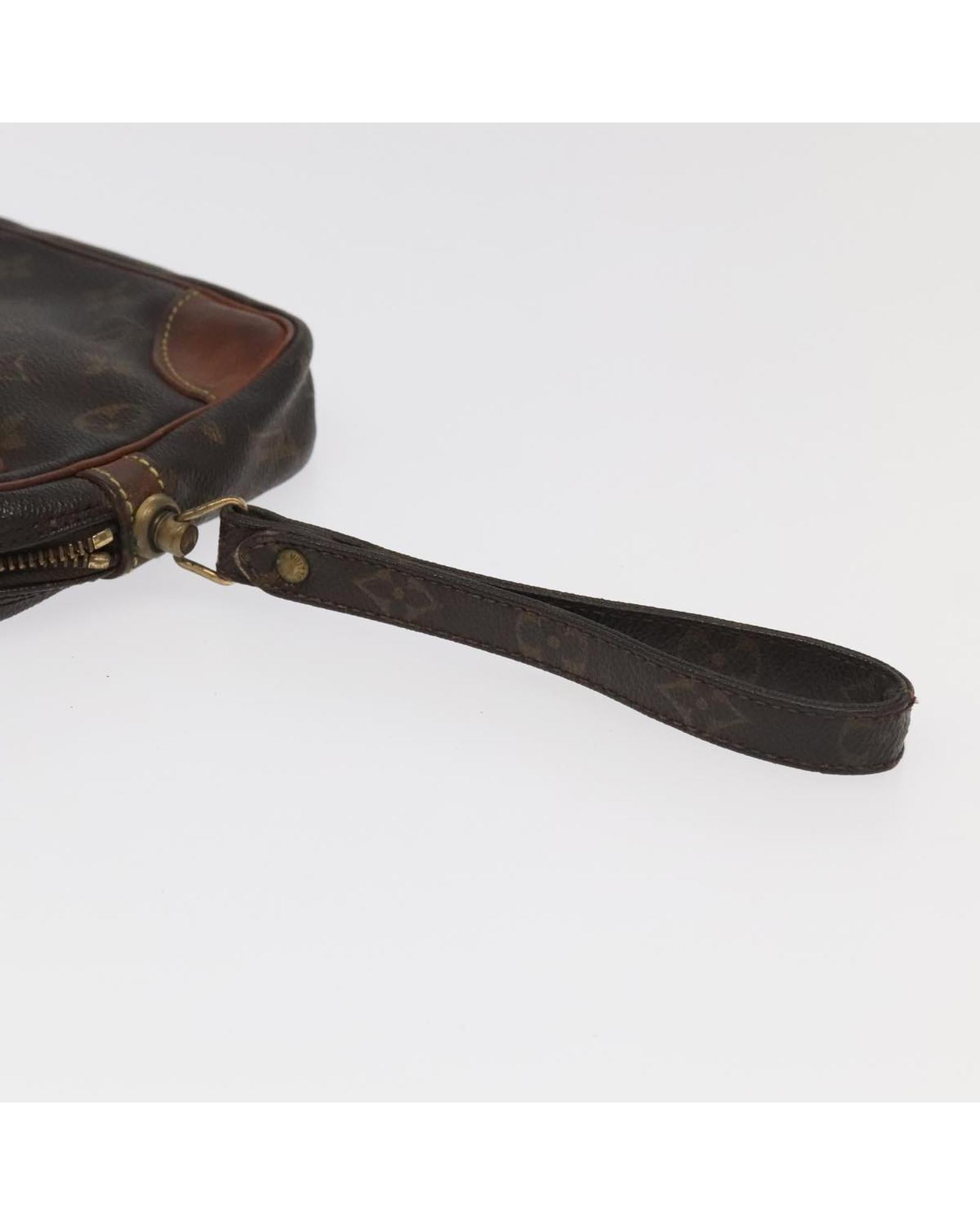 Monogram Clutch Bag with Wristlet Strap