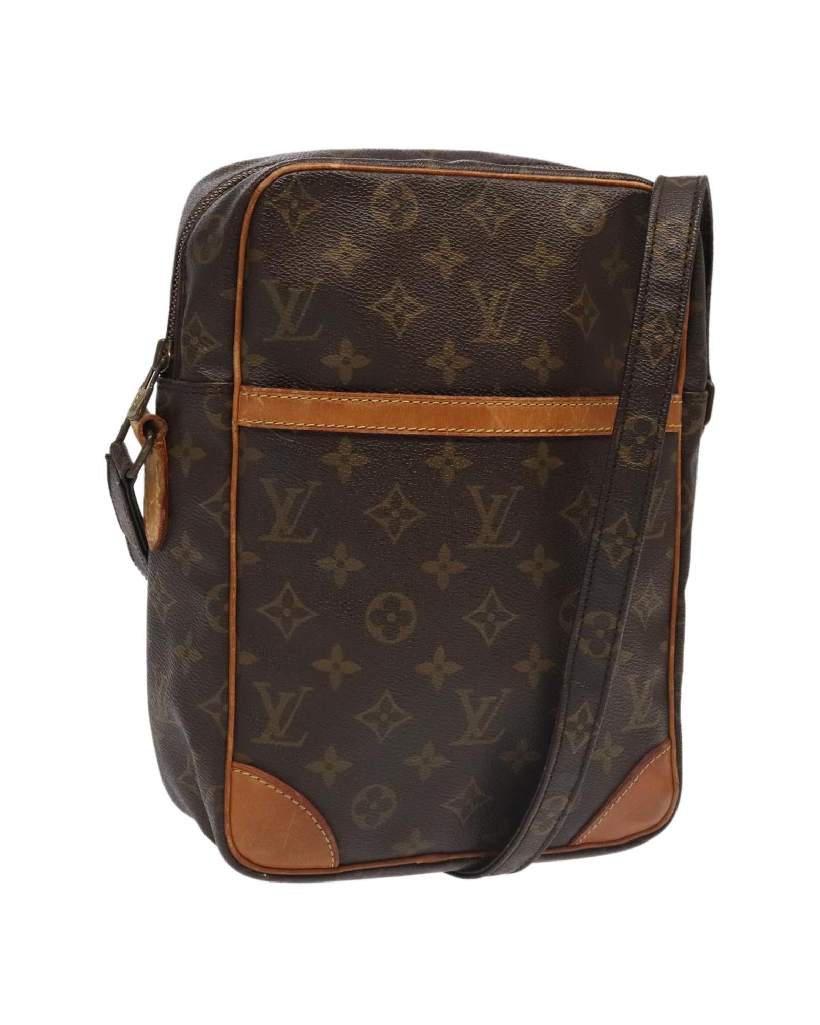Monogram Danube MM Shoulder Bag with Adjustable Strap