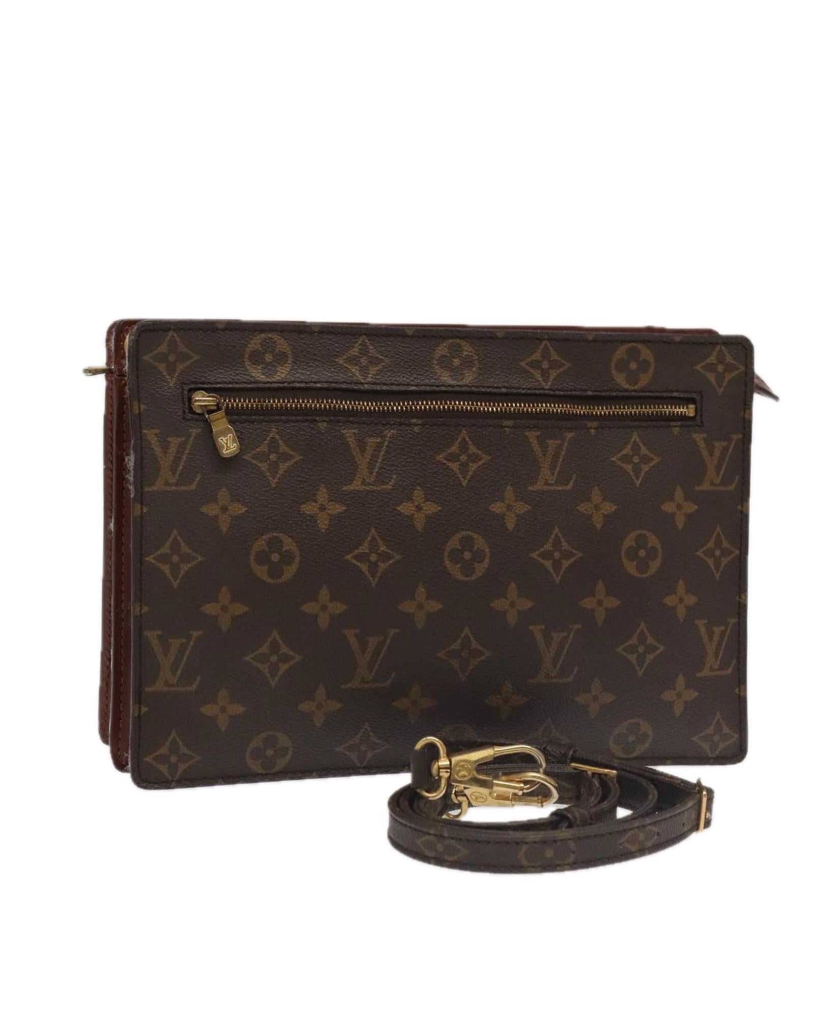 Monogram Canvas Shoulder Bag with Strap