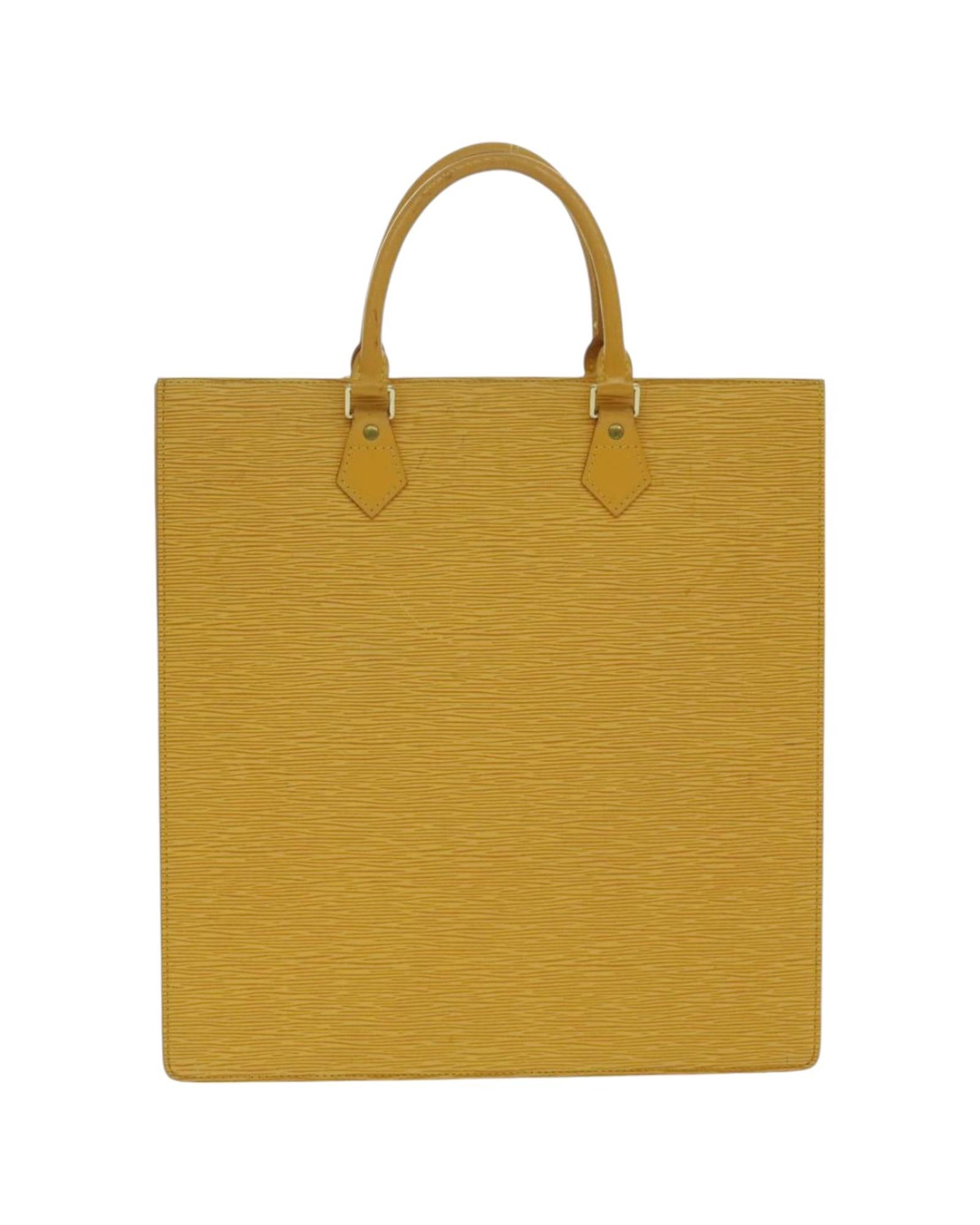 Epi Leather Sac Plat Hand Bag