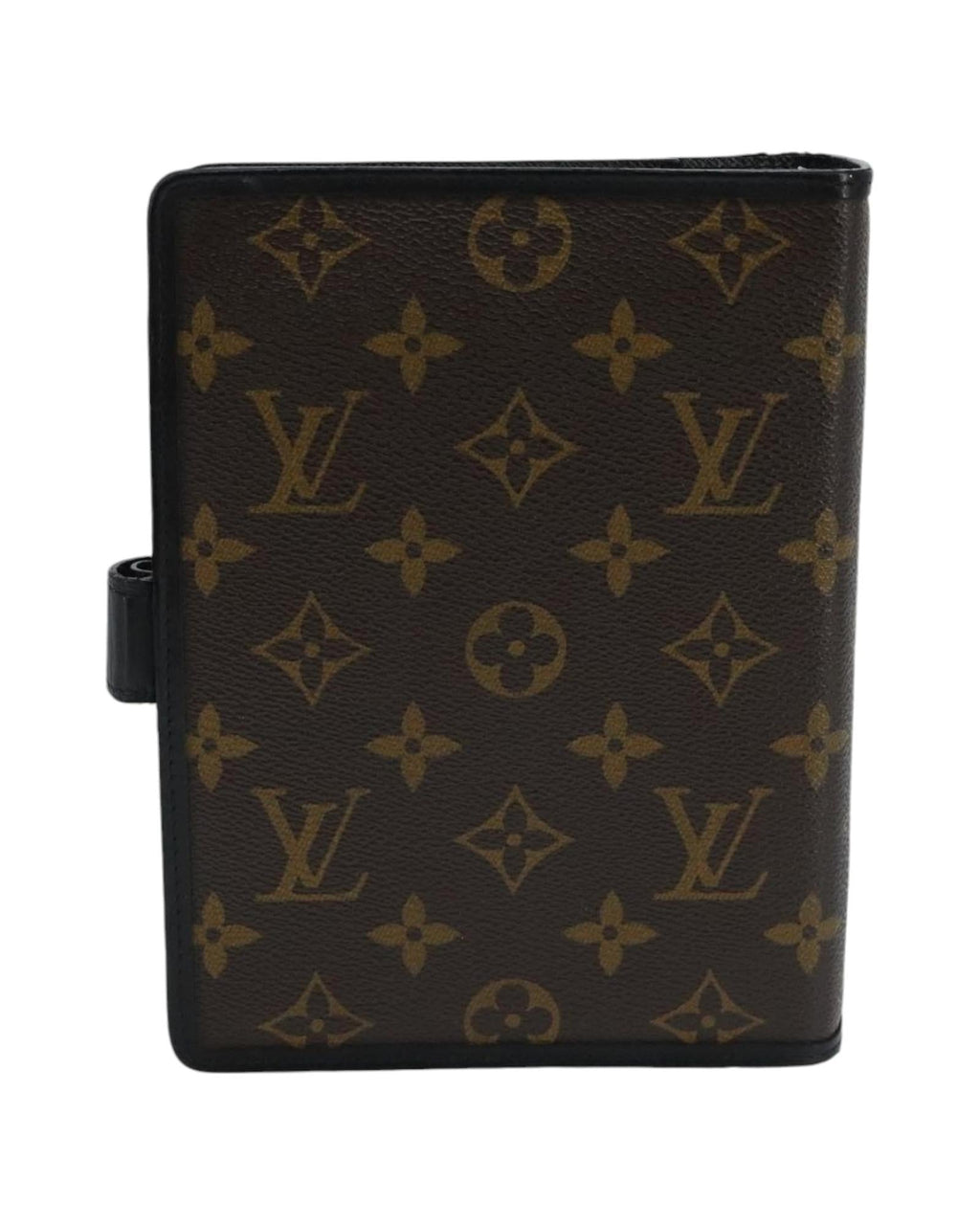 Monogram Canvas Day Planner Cover with Button Clasp